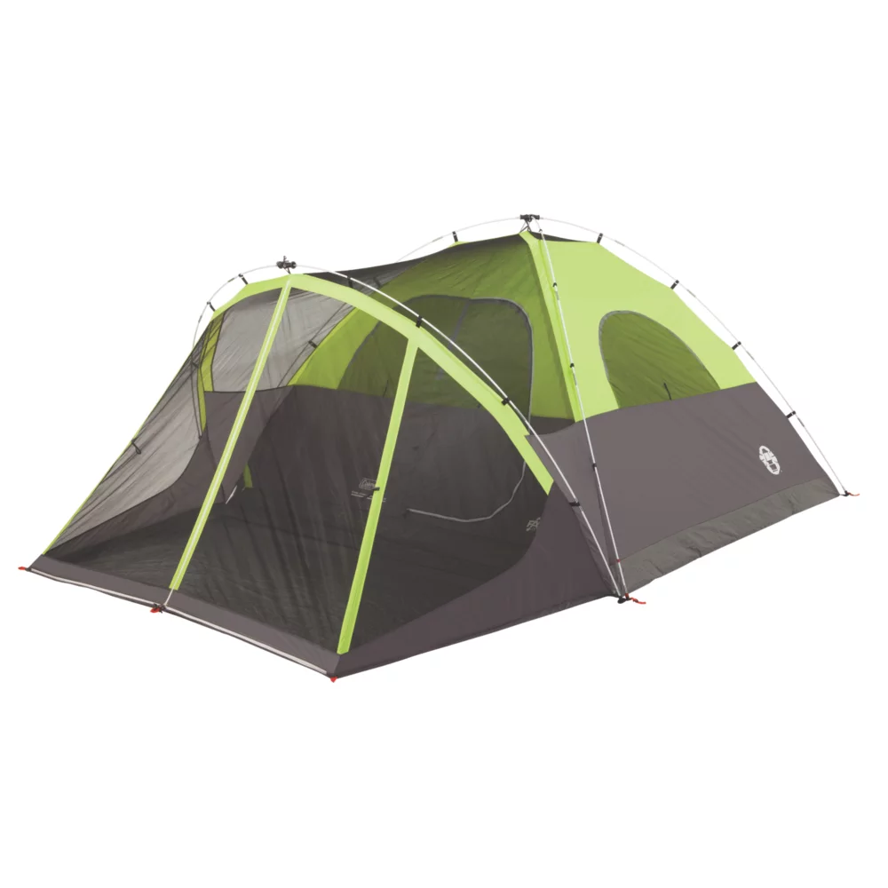 Coleman 6-Person Steel Creek™ Fast Pitch™ Dome Camping Tent With Screen Room, Green - Image 2