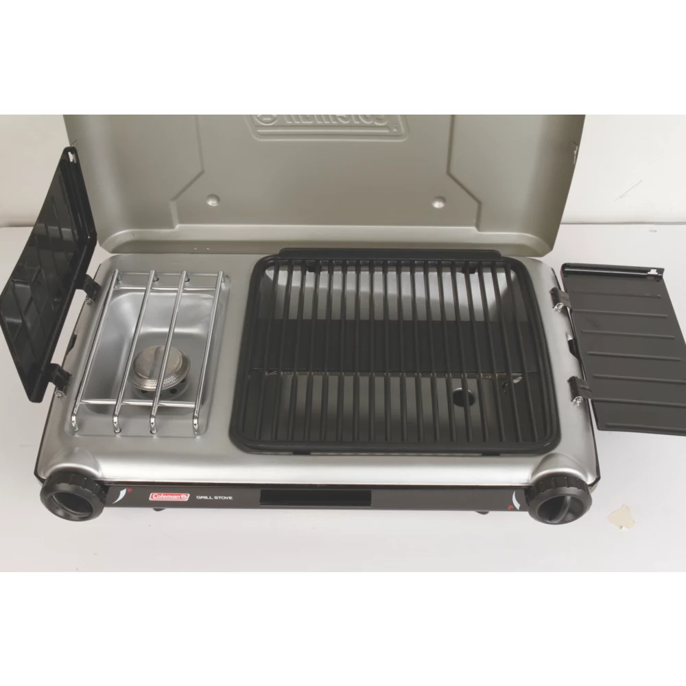 Coleman Deluxe Tabletop Propane 2-in-1 Grill/Stove, 2-Burner - Image 4