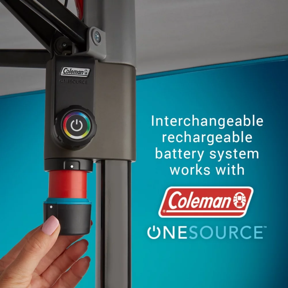 Coleman OneSource⢠10 X 10 Canopy Shelter With LED Lighting & Rechargeable Battery - Image 2