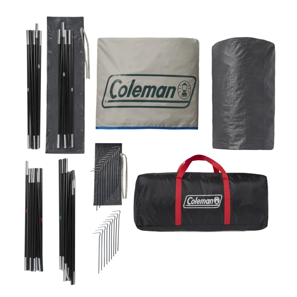 Coleman 4-Person Cabin Tent With Enclosed Weatherproof Screened Porch, Evergreen - Image 9