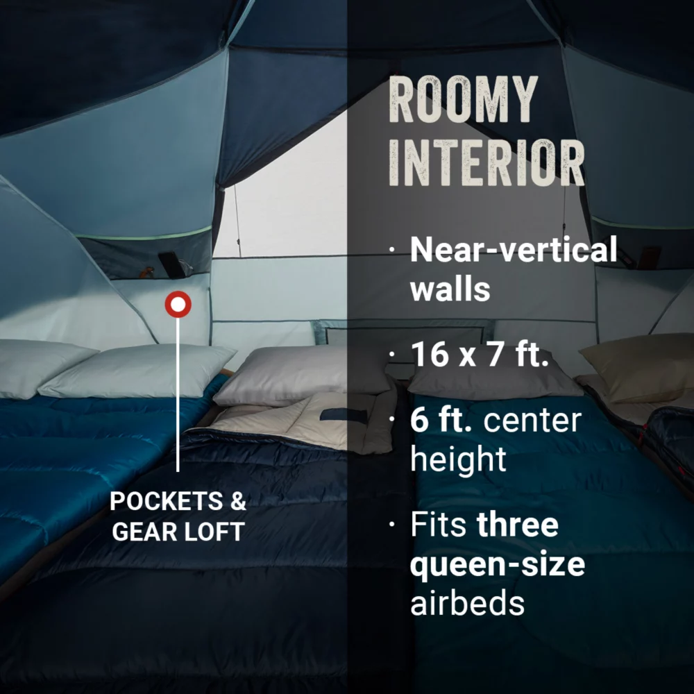 Coleman Skydome™ 8-Person Camping Tent XL, Blue Nights - Image 3