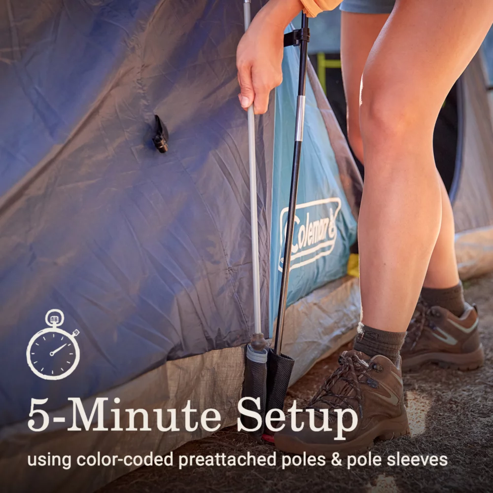 Coleman Skydome™ XL 10-Person Camping Tent With Dark Room™ Technology - Image 3