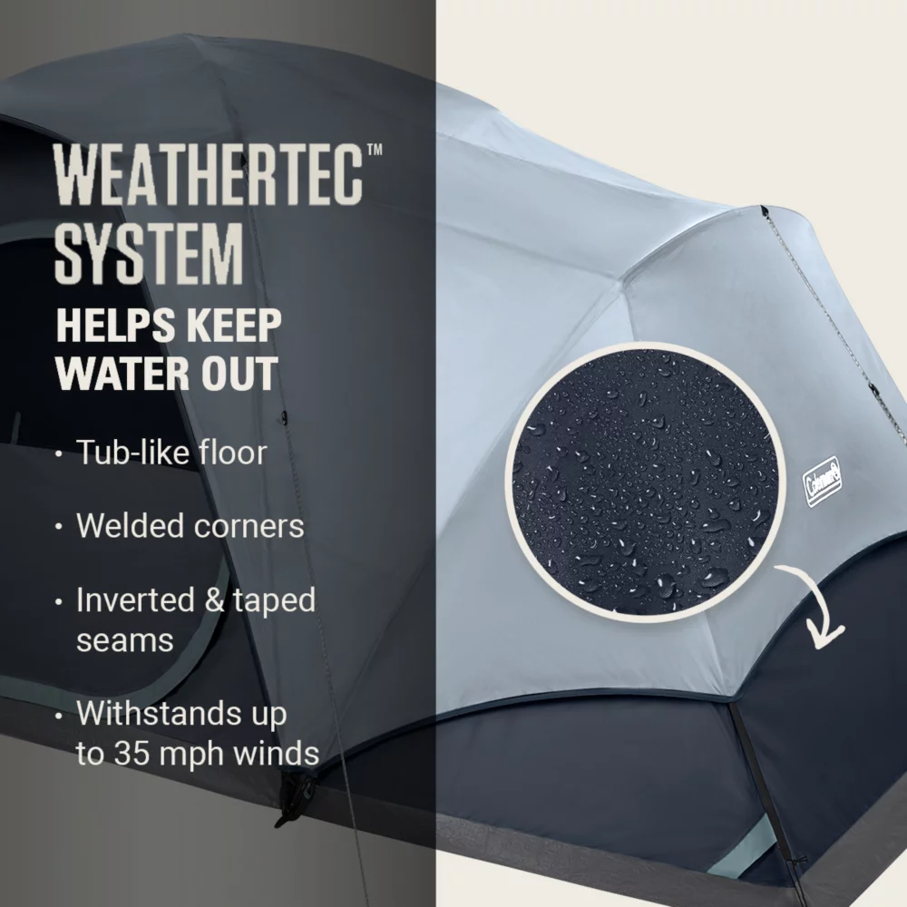 Coleman Skydomeâ„¢ XL 8-Person Camping Tent With LED Lighting - Image 4