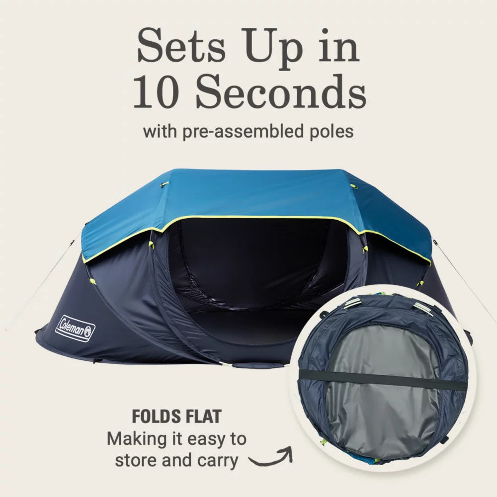 Coleman 2-Person Camp Burst™ Pop-Up Tent With Dark Room™ Technology - Image 2