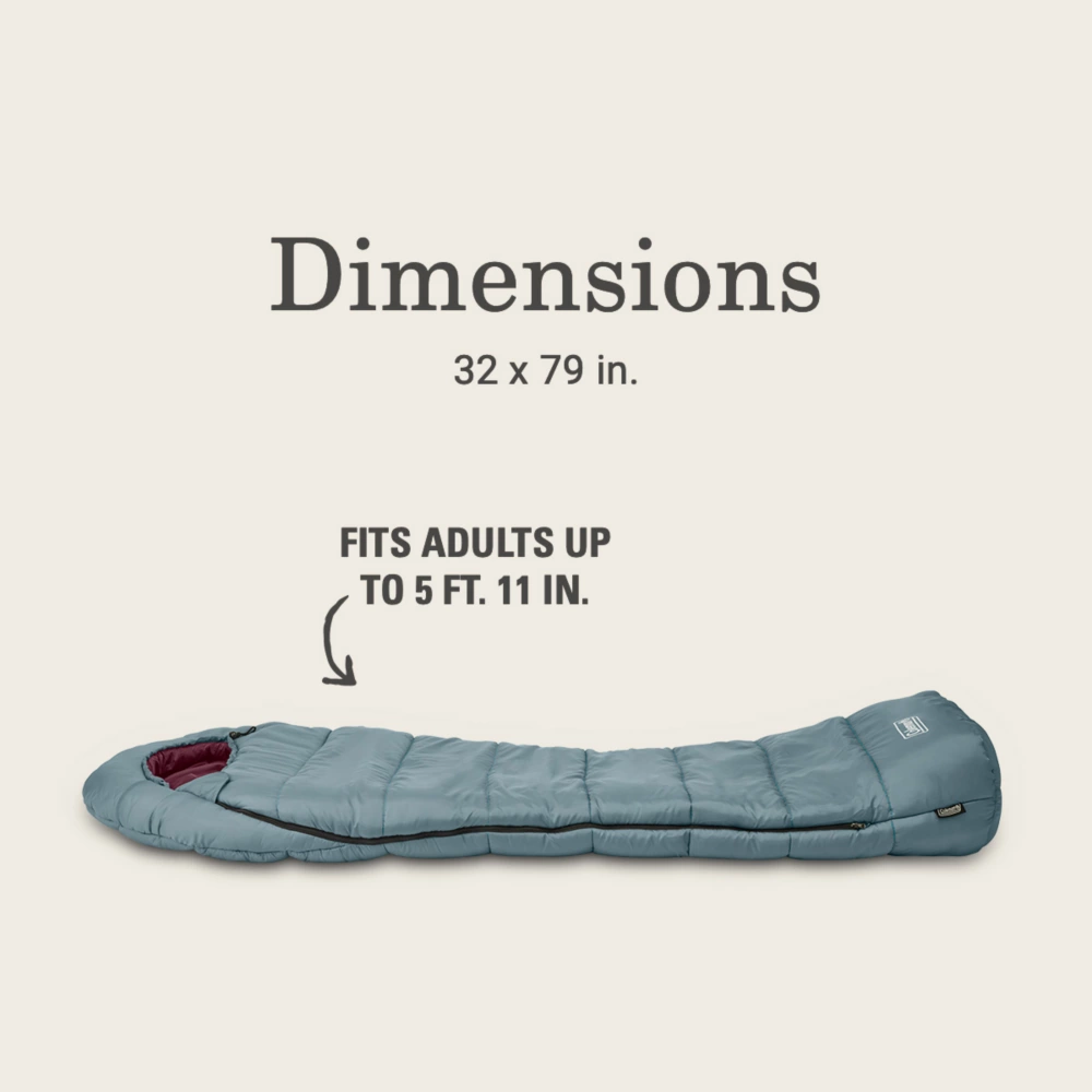 Coleman Tidelands™ 50° Mummy Sleeping Bag - Image 5