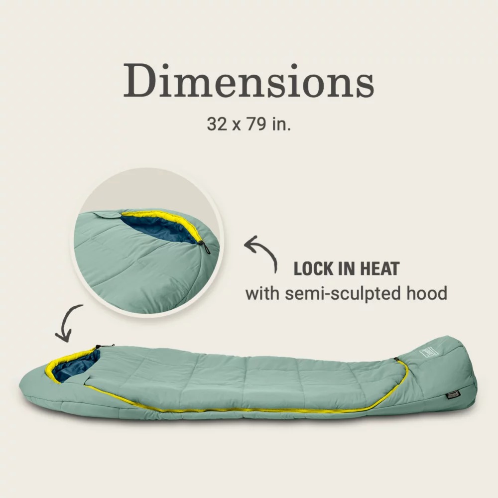 Coleman Big Bay™ 20° Mummy Sleeping Bag - Image 3