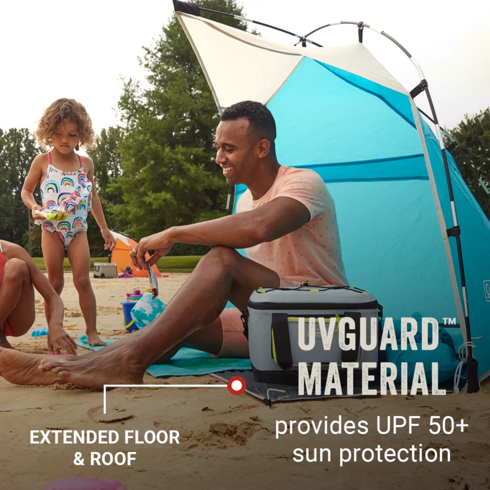 Coleman Skyshade™ Small Compact Beach Shade, Caribbean Sea - Image 4