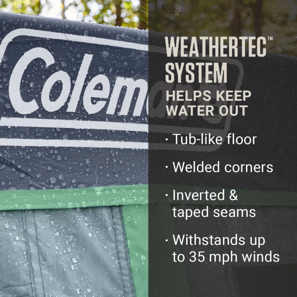 Coleman Skylodge™ 10-Person Instant Camping Tent With Screen Room, Blue Nights - Image 4