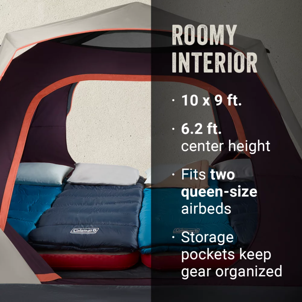 Coleman Skylodge™ 6-Person Instant Camping Tent, Blackberry - Image 5
