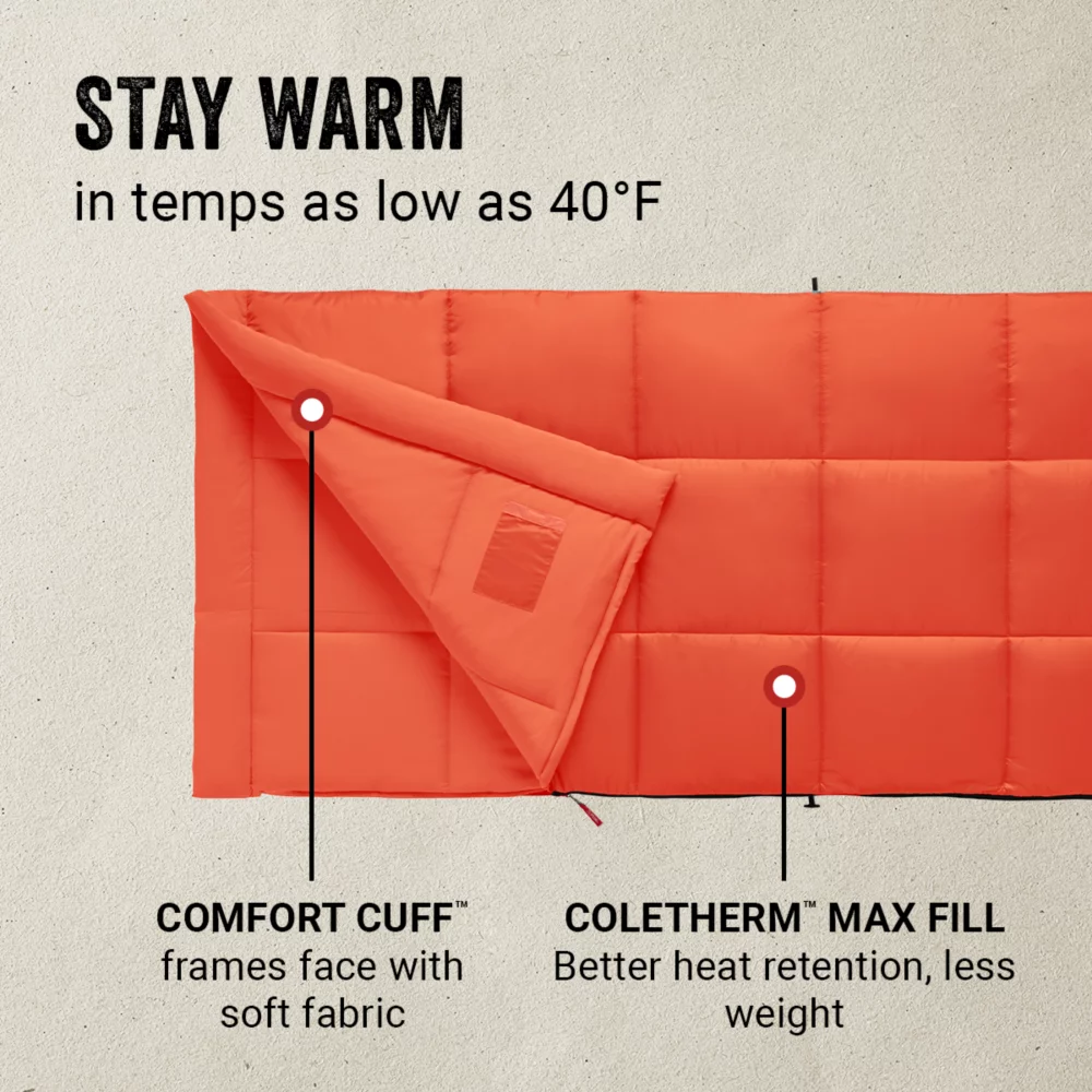 Coleman Kompact™ 40°F Rectangle Sleeping Bag - Image 2