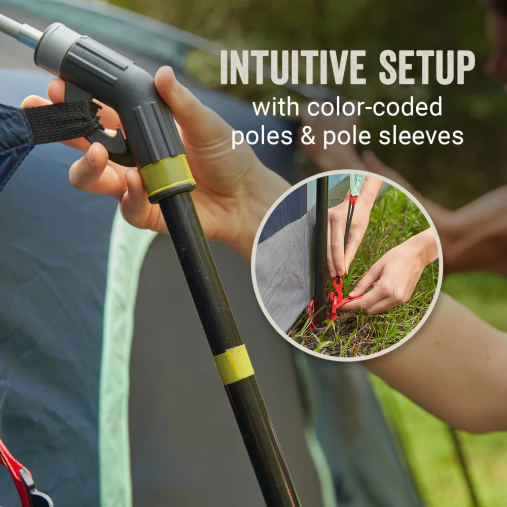 Coleman Sunlodgeâ„¢ 8-Person Camping Tent, Blue Nights - Image 2