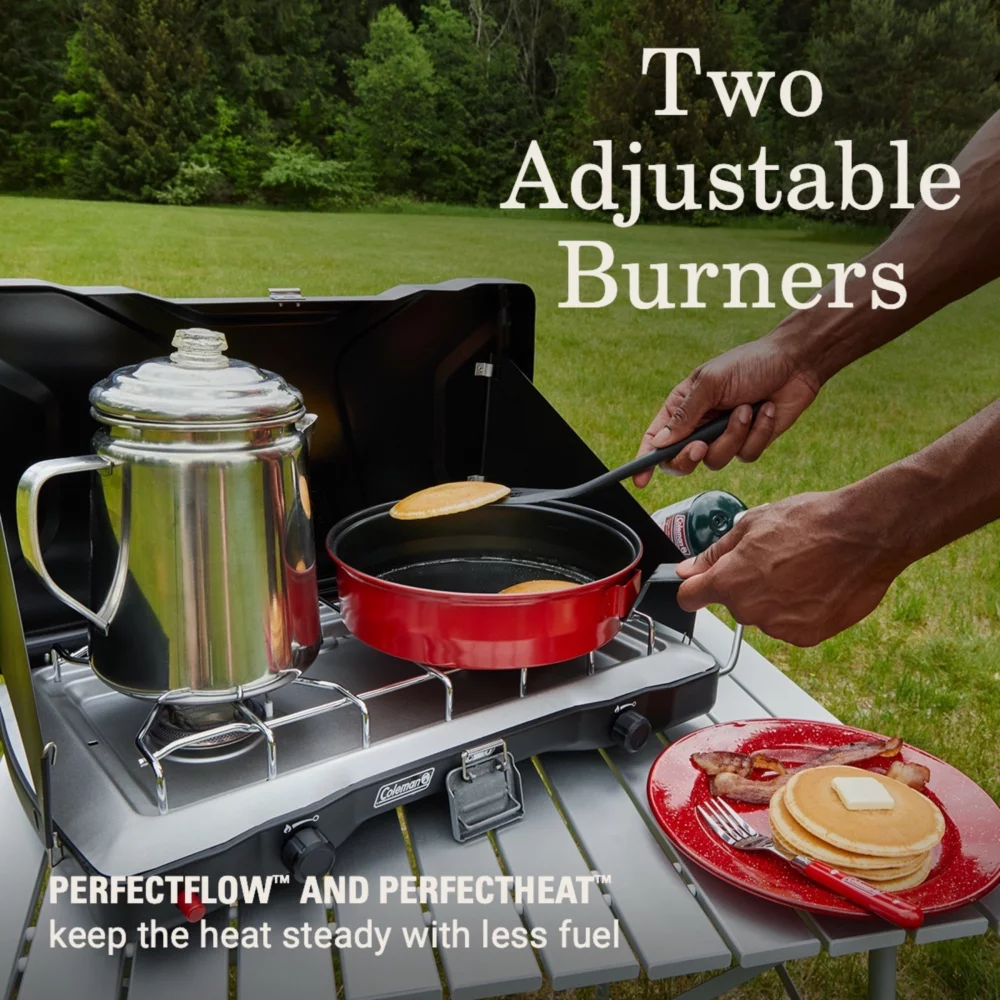 Coleman Triton™+ 2-Burner Propane Gas Camping Stove - Image 3